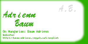 adrienn baum business card